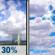 Monday: Chance Showers And Thunderstorms then Partly Sunny
