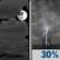 Sunday Night: Mostly Cloudy then Chance Showers And Thunderstorms